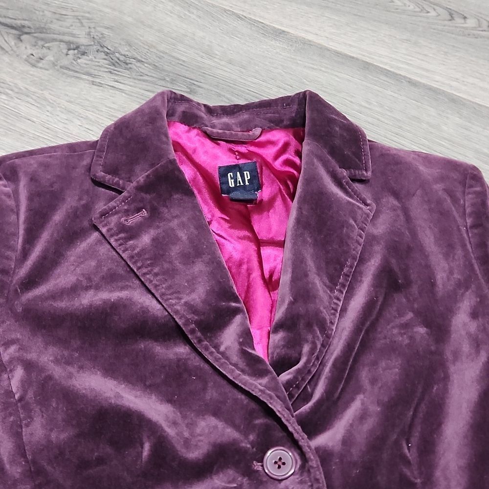 Purple Grape Velvet Gap Blazer
